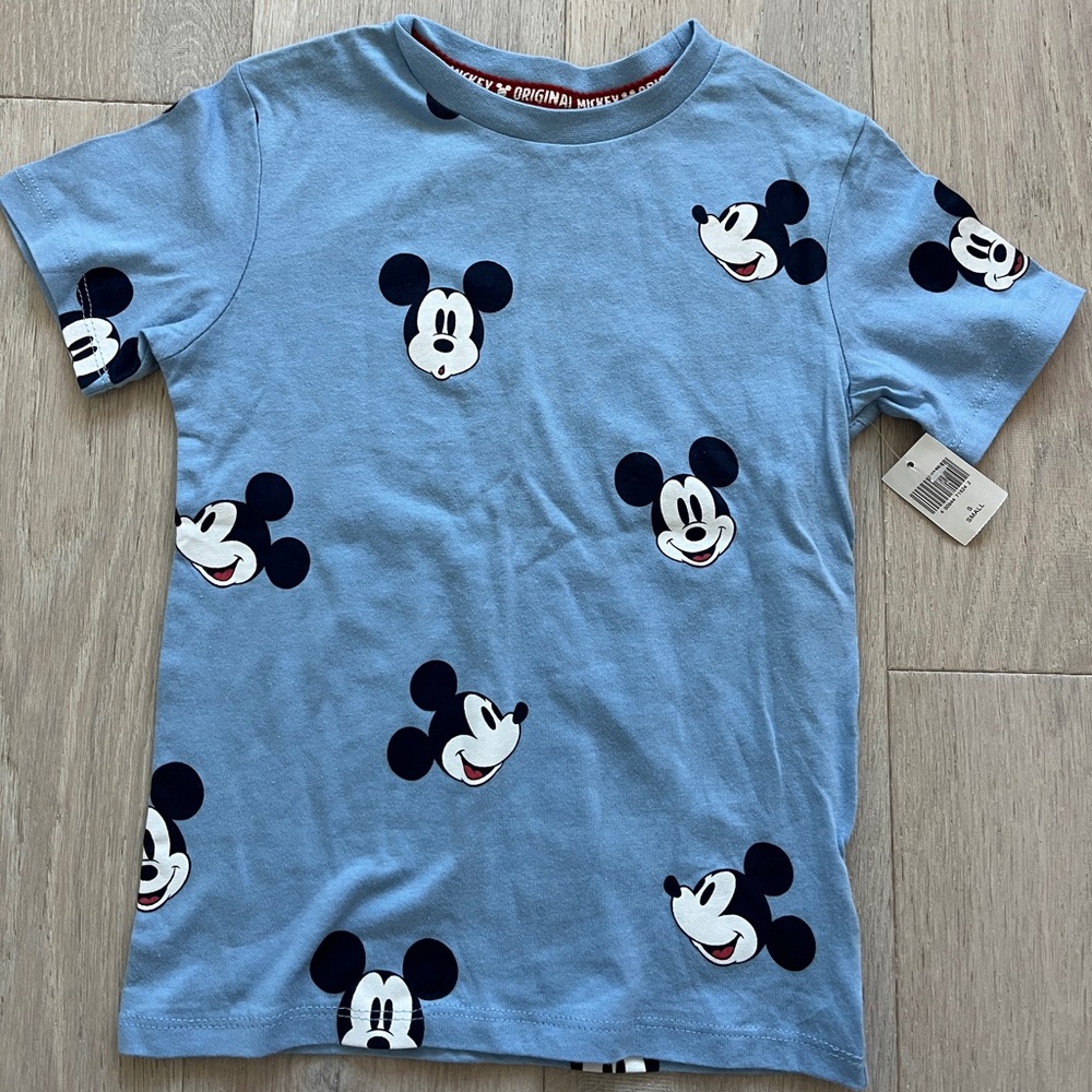 Disney Mickey Mouse Blue T-Shirt size small - NWT